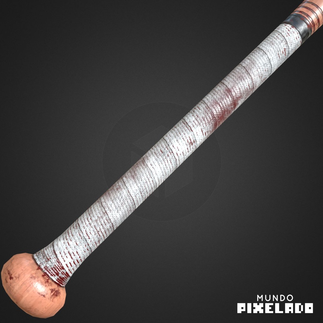 MundoPixeladoGs's tweet photo. Wood Baseball Bat Bloody is a 3d lowpoly prop modeled in Blender and textured in Substance Painter.

#hardsurface #cg #blender3d #prop #3dmodeling #gamedev #4k #sketchfab #lowpoly #indiedev #substancepainter #beseballbat #baseball #bloody #mundopixelado

https://t.co/lG8Krs3OUr https://t.co/NsFRWEPDUv