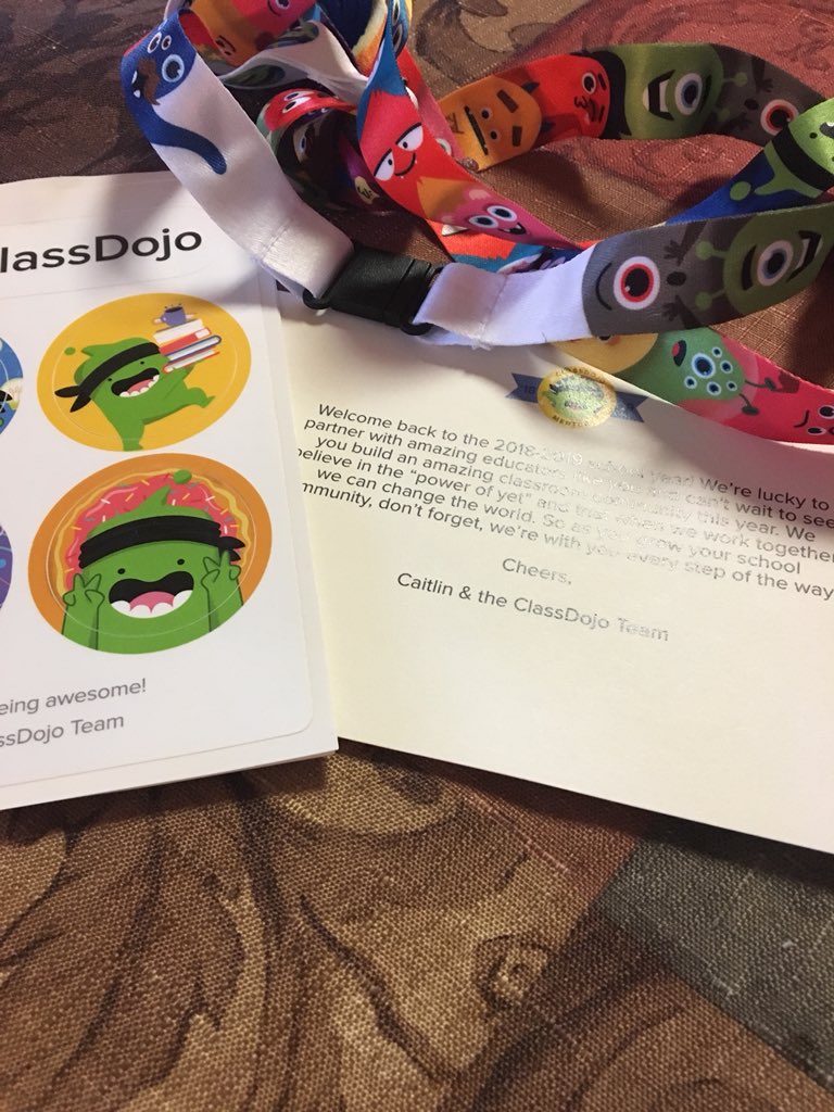 chawpe71's tweet photo. What a wonderful surprise arrived in the mail today from @ClassDojo! I needed a new lanyard after I wore out my @GoNoodle one. #whichclassdojoteacheratmyschoolwantsanewlanyard @LibertyELaisd https://t.co/T1J4tbphWi