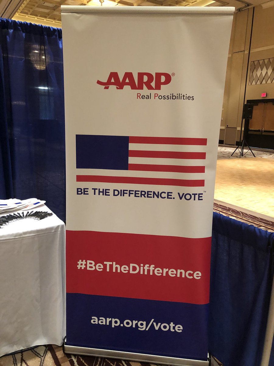 ypena023's tweet photo. #BeTheDifferencevote #seladiferenciavota Setting up at #Vegastejano conference which kicks off tomorrow. Come visit @aarp booth #301 &amp;400 at the #RioLasVegas@AARPadvocates and take the pledge to #vote https://t.co/kY76Dm2w96