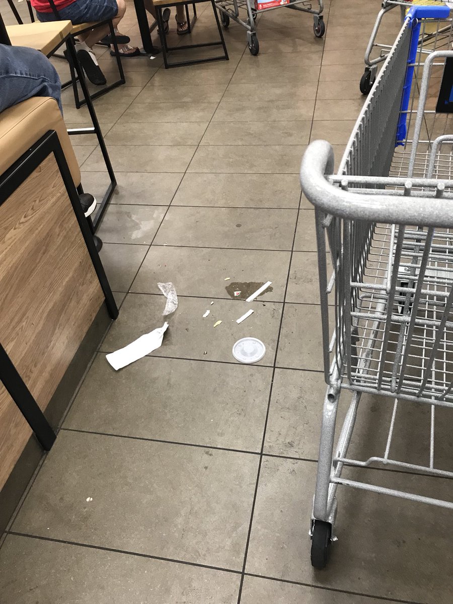 chabriaMc's tweet photo. @McDonalds this location inside of Walmart on Wheatland Rd on Dallas,Tx is deplorable! Mop bucket by the food, flies, trash everywhere. Who wants to eat HERE! #imnotlovingit https://t.co/Cll5R1JPho