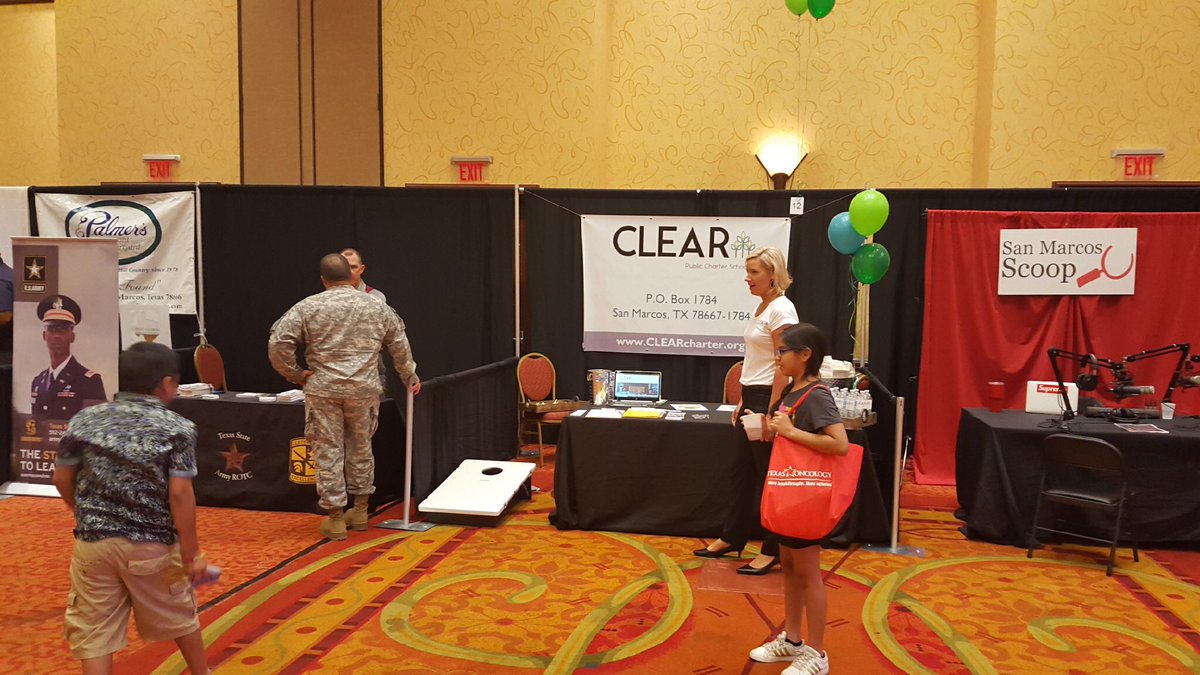 _CLEAR_Ed's tweet photo. Fun day for CLEAR at San Marcos Business Expo!!!! #SMTXbizEXPO  #theCLEARdifference https://t.co/GaMQwvKsuN