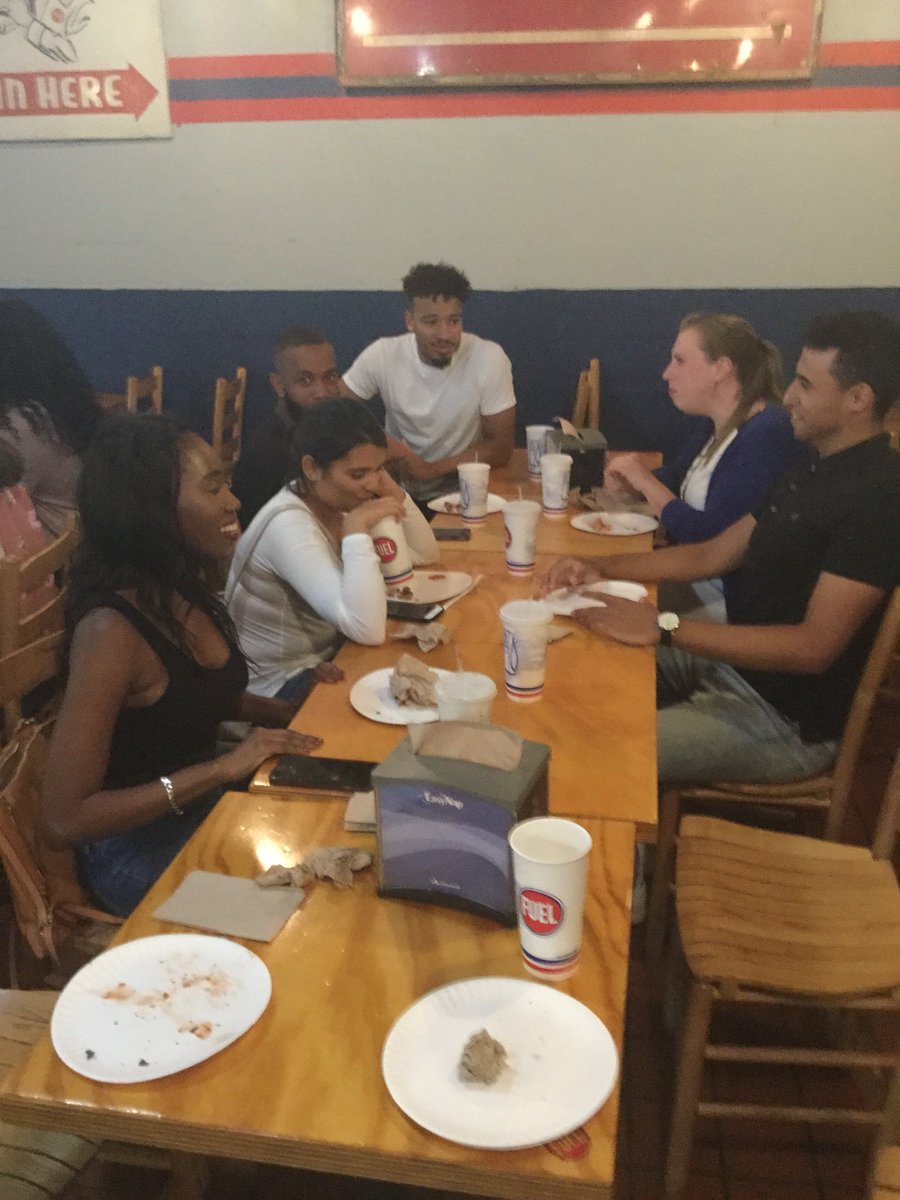 PWBrusoe's tweet photo. Thanks to @fuelpizza on K Street for hosting our @ualbany DC Semester welcome event with @RockefellerColl and @ualbanyalumni. Provost @JamesRStellar said great things happen over coffee. Same can be said for pepperoni pizza. Great students. Great alumni. Great Danes. Go @SUNY ! https://t.co/GuIjpzvNZb