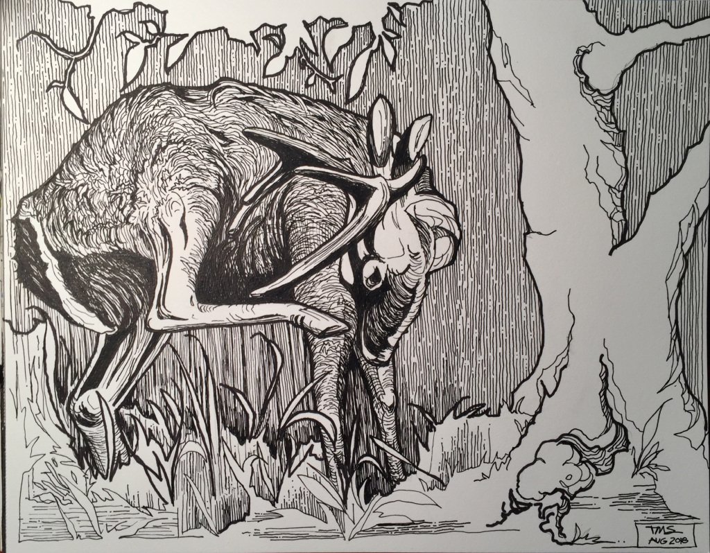 Sketchbook: Deer timothyone.com/2018/08/23/ske…