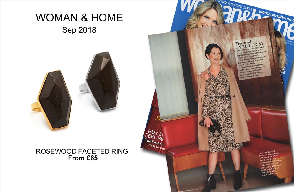 BranchJewellery's tweet photo. Our new Rosewood faceted ring has been featured in Woman &amp; Home this month and we just love how this looks with this leopard print dress.
As much as we don't want this lovely summer to end, this is a great look for the new Autumn Winter season. https://t.co/lI0O6RGUtL