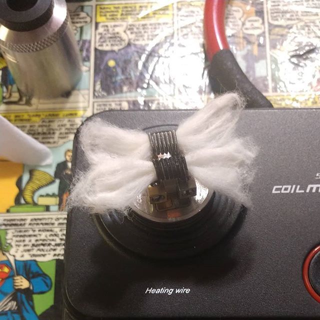 norbies's tweet image. No IG: Cotton #onewordposts #hellvapes #deadrabbitrda #vapeisnotsmoking #coilmasternet #rda #wicking #claptoncoil #subohm