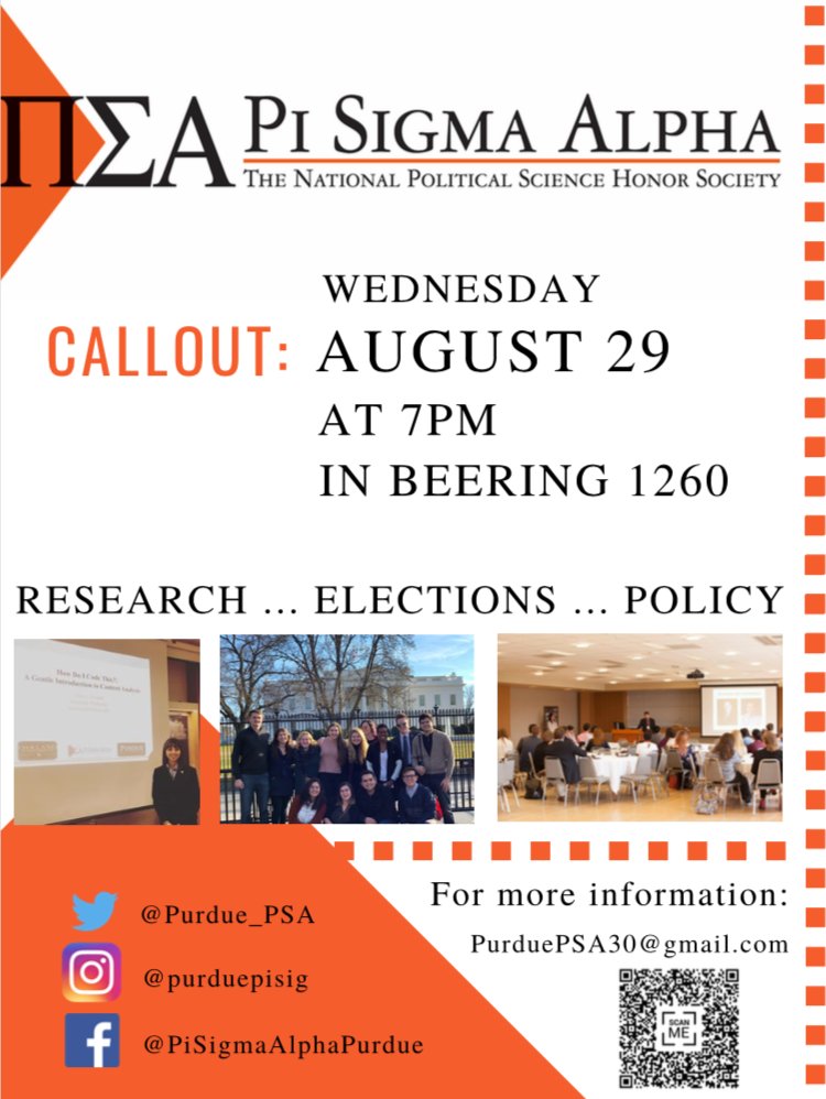 Purdue_PSA's tweet photo. Come to our Callout!!! Wednesday August 29th at 7pm in Beering 1260! https://t.co/zoOnYtNxHb