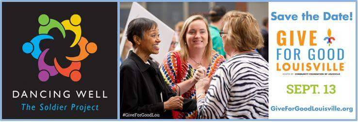 DancingWell's tweet photo. We are just three weeks away from the biggest day of local giving! Please consider supporting the amazing non-profit organizations around Louisville including Dancing Well! #giveforgoodlou #dancingwell #louisville #veterans #makeadifference https://t.co/mjgMK6cvfD