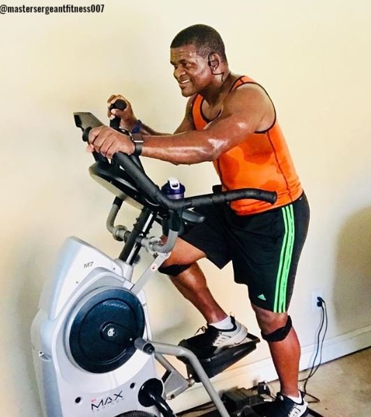 Bowflex's tweet photo. Shout out to everyone gettin' their workout done today! Thanks for sharing, @mastersergeantfitness007! #BowflexMAX https://t.co/ZfrnaQtROt