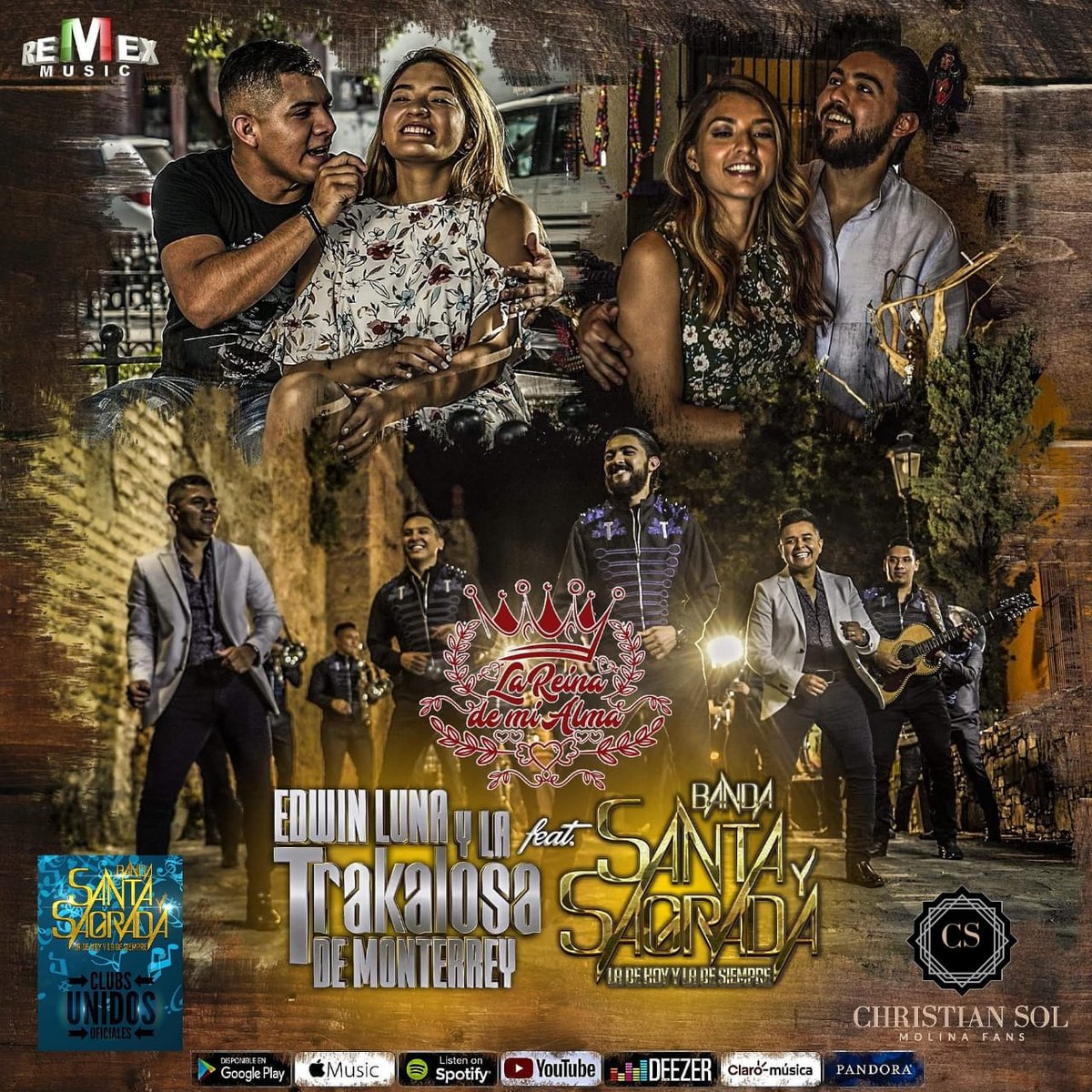 MarshelithaBL's tweet photo. ; #LaReinaDeMiAlma el nuevo sencillo de @bsantaysagrada ft @bandaTrakalosa ¡YA ESTÁ DISPONIBLE! a través de todas las plataformas digitales 📲
#CoordClubsOficialesBSYS
@solmolinafans 👑 https://t.co/POSdTuAYb6