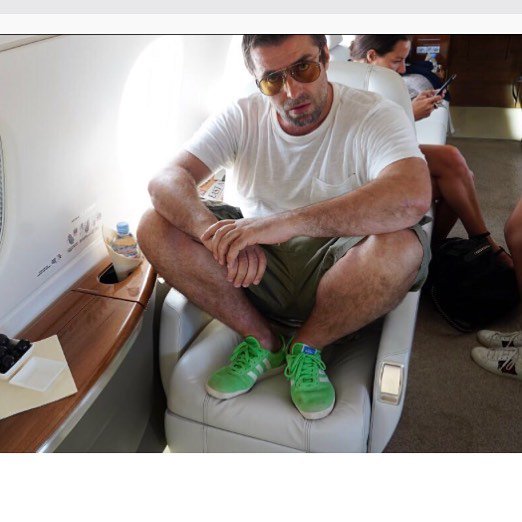 liam gallagher adidas trainers green