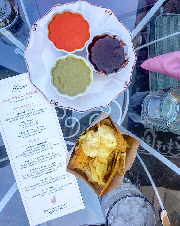 LMVLblog's tweet image. Root vegetable chips with their trio sauce: Chimichurri, back bean pure, roasted garlic, red pepper sauce! #ad @irvinespectrum Habana #irvinespectrum