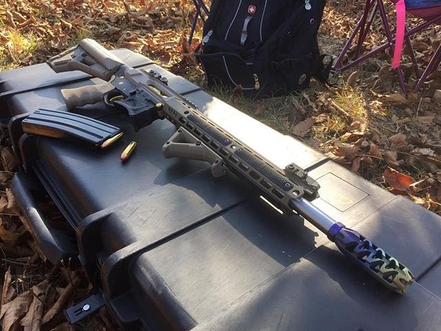 TacAdvanArmory's tweet photo. AT series Ti brake on a 50beowulf build with custom Ti barrel nut that shrouds the barrel so theres no gap visable. #TiCamo #TiMuzzleBrake #muzzlebrake #titanium #ar15 #ar15build #ar15porn #gun #guns #gunporn #follow #awesome #look #madeinamerica #madeinusa #merica #murica https://t.co/OeA7NrBCEM