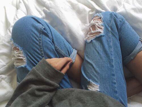 Boyfriend jeans are so comfy❤