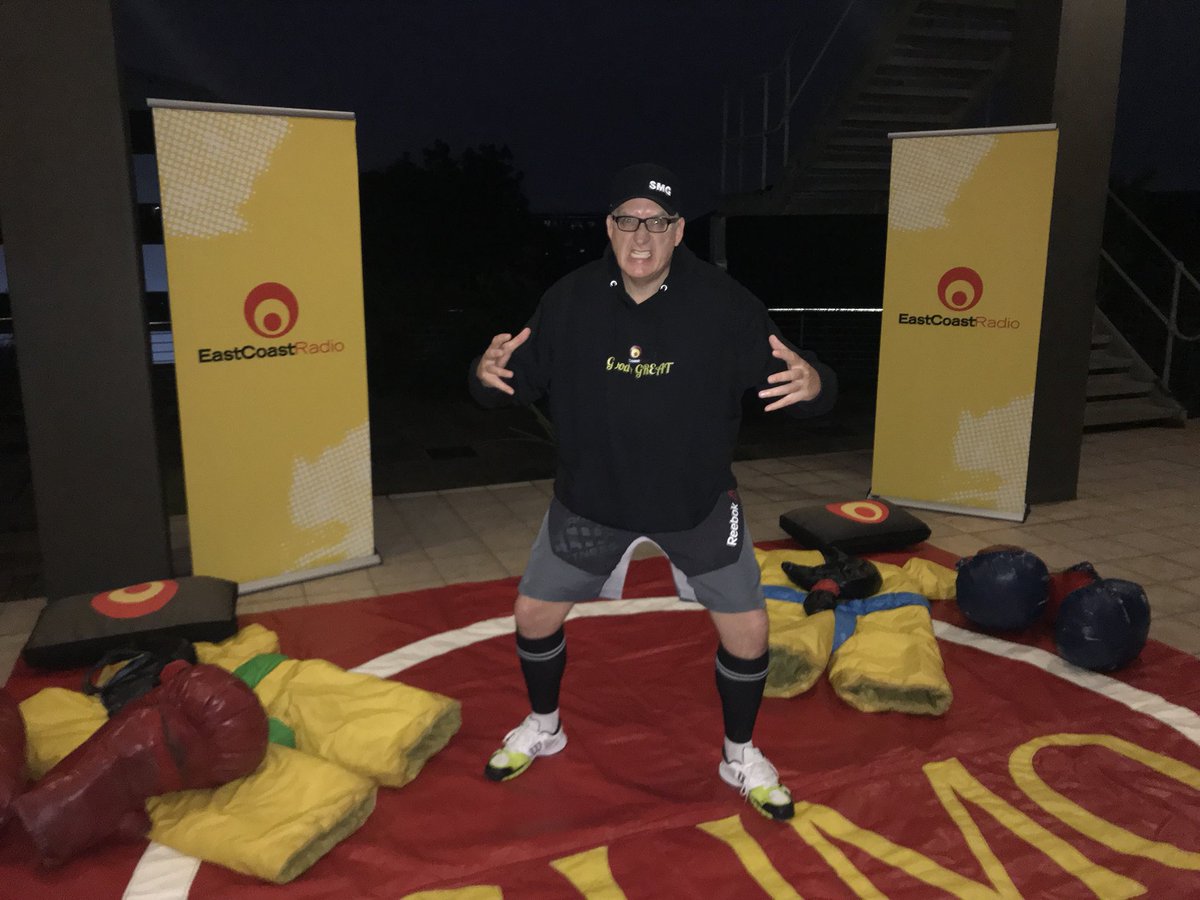 ECRBreakfast's tweet photo. Your referee for today’s match up, @darrenmaule #FightToTheDate #ECRBreakfast https://t.co/JwbDR1oSGf
