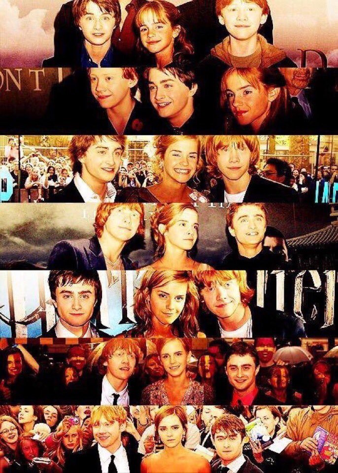 HPotterUniverse's tweet photo. 18 years ago today these three were cast as Harry, Ron, and Hermione. "Time is making fools of us again." https://t.co/cJXtOLBVNN