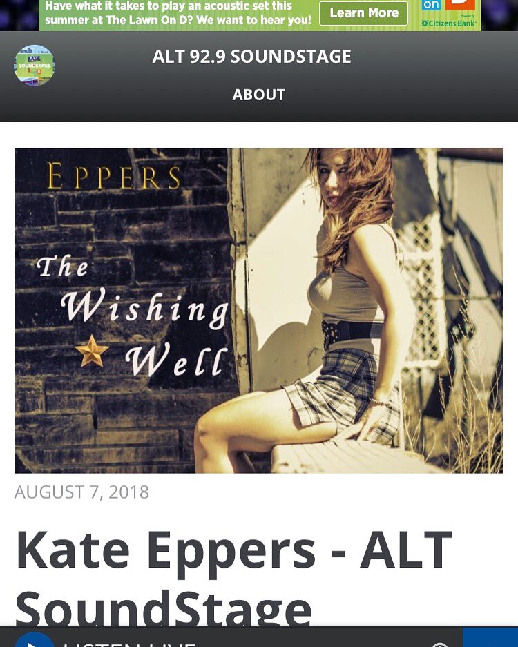 KateEppers's tweet photo. https://t.co/66NKv4snSO
#newburyport #boston #musicvideo
Thnks #alt92.9 for the shout out! #radio #music #love #kateeppers #boston #Goodnight #weekendvibes #summer #music #musicvideo #ilovemusic #Fortnite ##indie #me #usa #toriamos #piano #flute #singer #songwriter #actress πΊπΈ https://t.co/PzuuYILWIc