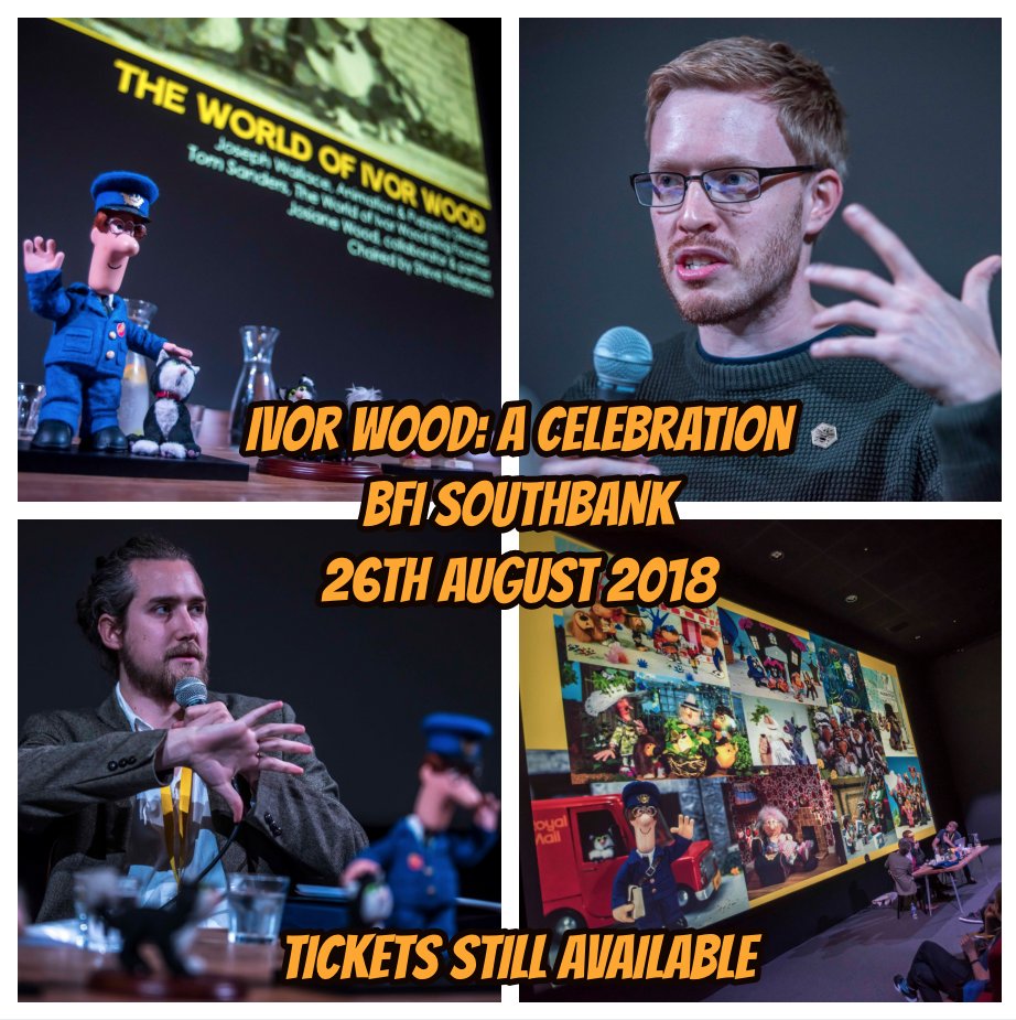 tinmousestudio's tweet image. Ivor Wood: A Celebration will be happening THIS Sunday 26th August at @BFI Southbank. Our producer Tom Sanders, @josephwallaceuk and Ivor's son Sean will be taking a look through Ivor's legacy. Get your ticket here: bit.ly/2whyuEf #ivorwood #bfi #animationlegends