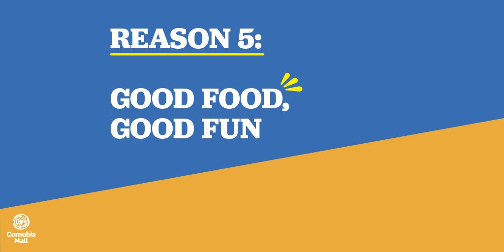 CornubiaMall's tweet photo. With over 20 restaurants at #CornubiaMall to choose from, there's #goodfood and #goodfun for everyone! What's your favourite type of food: 

A Curry 
B Pizza and pasta 
C Desserts 
D Burgers and chips

#LetsMeetForGood https://t.co/sWpoHX6Kgy
