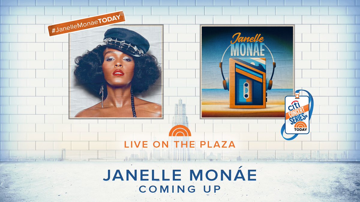 Today on TODAY: We're starting the weekend early with a live concert from <a href="/JanelleMonae/">Janelle Monáe👽🚆🤖🚀🪐</a>! #JanelleMonaeTODAY 🎵