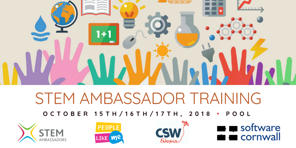 Hey <a href="/wtm_sw/">Google Women Techmakers South West</a> friends.

Fancy finding out how you can help encourage more young women to pursue tech careers? You do. Awesome!

Join us on the 16th October at <a href="/CornwallCollege/">Cornwall College</a> to discover how you can use the <a href="/_PeopleLikeMe/">PeopleLikeMe</a> and becoming <a href="/STEMAmbassadors/">STEM Ambassadors</a>.

softwarecornwall.org/stem-ambassado…