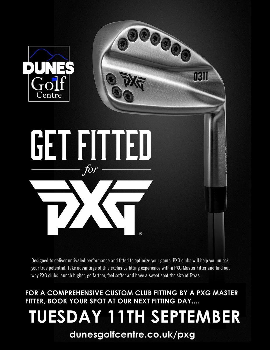 PXG is coming to Dunes in Fraserburgh. Tuesday 11th September. Book your fitting time by calling 01346 510693 or go to dunesgolfcentre.co.uk/pxg #pxgtroops @PXGUKFitter @pxg #luxurygolf #pxg #golfscotland