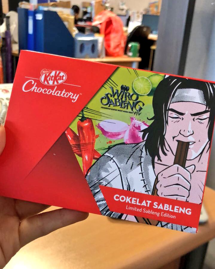 VinoGBastian__'s tweet photo. Ada coklat sableng di booth Chicolatory @kitkat_id di KOKAS @kotakasablanka #chocolatory #siapsableng #wirosableng https://t.co/51CRlWVSvC