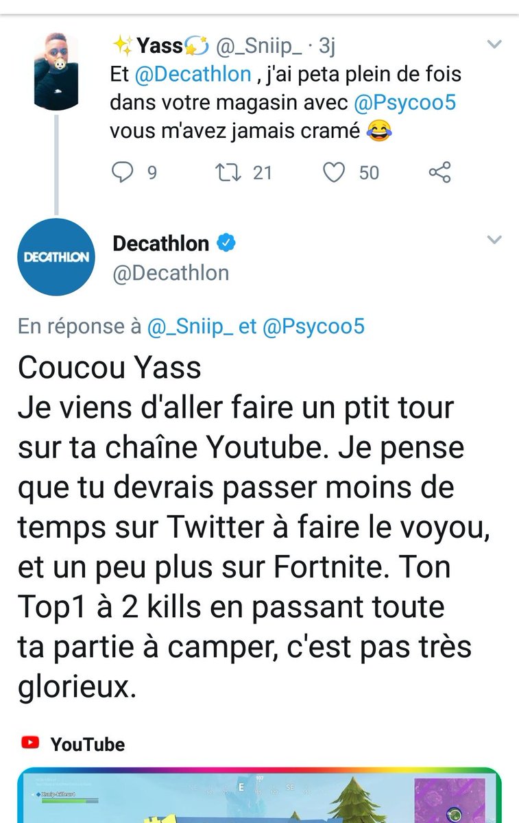 AnthonyMorel's tweet image. J'étais passé à côté de cette perle. Le CM de @Decathlon c'est chez Kalashnikov qu'il devrait bosser 😂