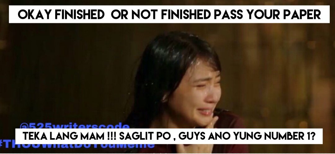 ac__lyn's tweet photo. @525writerscode Wahahah yung tipong akala mo walang teacher tapos pag dating mo ng classroom ng qu-quiz na sila #5DaysTHOUGo #TheHowsOfUs https://t.co/sN6mZxzCU4