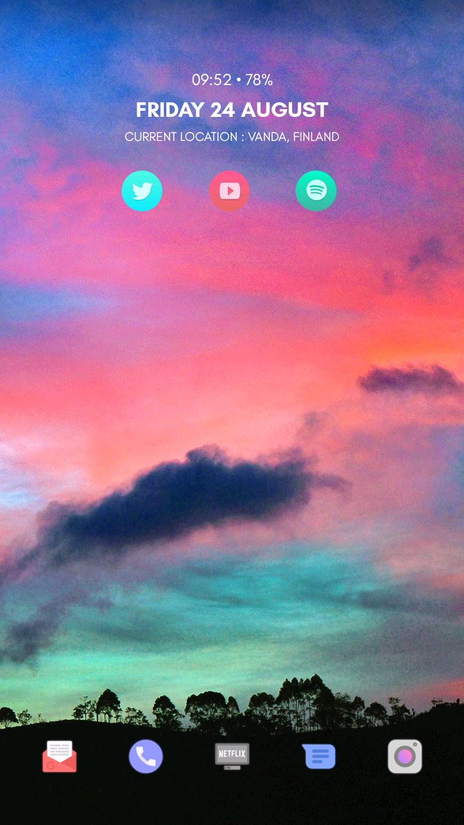 JYliviuhkola's tweet photo. @EzTech231 #BASep28 #BASep29 #BackToNova

Nova Launcher 9x5
Afterglow Free IP
Walpy wallpaper
Gradfire Zooper widget

Swipe left edge open Google Now
Swipe up open app drawer https://t.co/pGqOXbjU5K