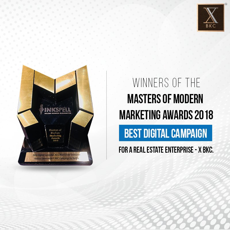 radiusdeveloper's tweet photo. Bagging the #MCubeAwards2018 for '#BestDigitalCampaign For A Real Estate Enterprise' has indeed given us a true sense of accomplishment and joy.
#RadiusDevelopers #MastersofModernMarketingAwards2018 #RealEstate #Realty #XBKC @InkspellSols https://t.co/hvpIbnzpy3