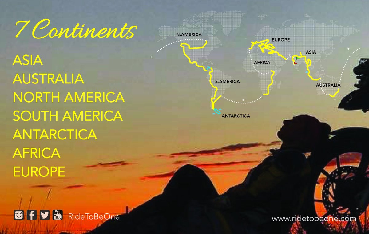 ridetobeone's tweet photo. "I DID IT!" ... 7 continents, 64 countries, 110,000 km in 1.5 years

Learn more at https://t.co/cvUSauWHA0 https://t.co/KVOfuLJeQJ
