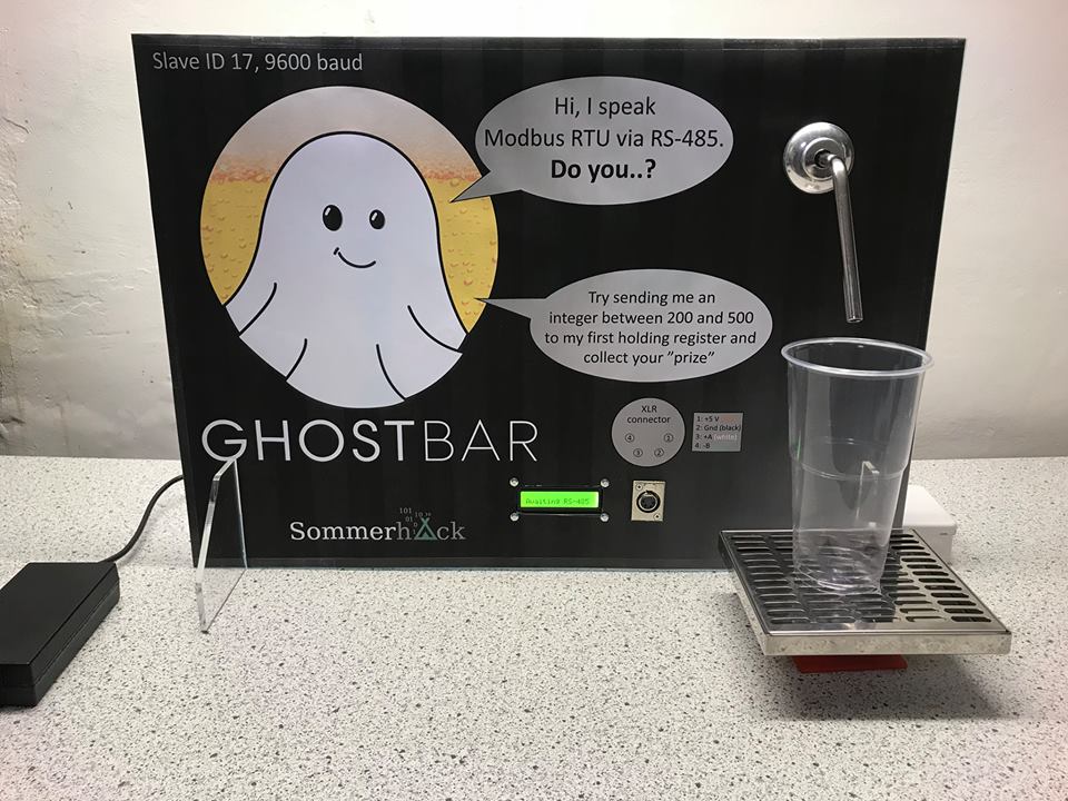 Sommerhackdk's tweet photo. Come and hack the #ghostbar at #sommerhack2018 #modbus https://t.co/DDS1AeEbwn