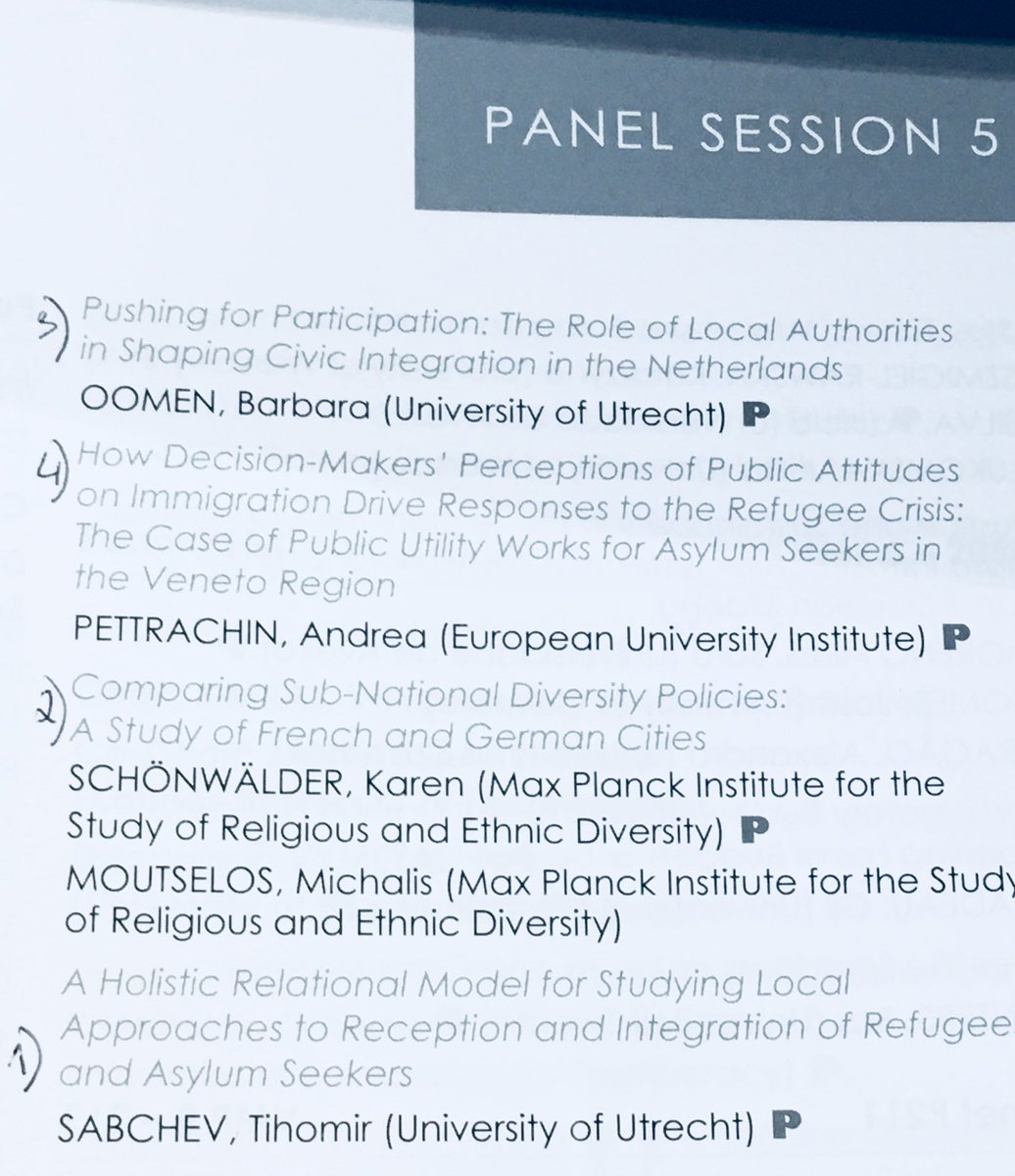 CathXhardez's tweet photo. Today, 11 am: I will be chairing a promising panel “P188 - Going Subnational: Immigration Responses and Immigrant Integration Policies of Sub-State Actors in Multi-Level States”. Come and join us: WMP 5 - 2194. Discussants: @verena_wis & Jeroen Doomernik. #ecpr18 @ECPR_Migration https://t.co/OQAsDUV46m