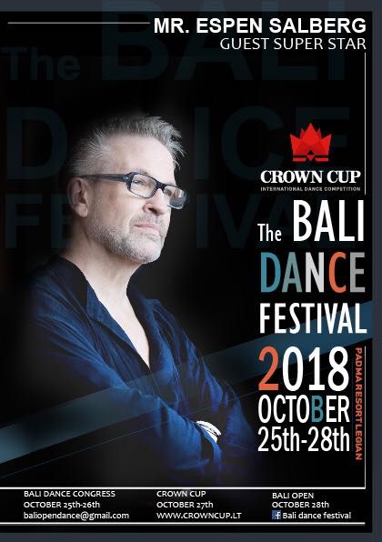 Crown Cup Bali 2018 (27th of August) Early bird prices end 1st of September! Register online: crowncups.com 

Here are the star adjudicators:

Espen Salberg - Norway
Karina Smirnoff - USA
Aleena Tan - Singapore
Hanna Karttunen - Finland
#proam #dancing <a href="/DanceVisionNews/">Wayne Eng</a>