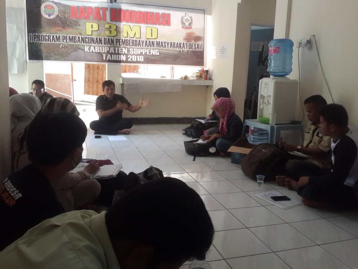 Rapat Koordinasi P3MD soppeng <a href="/EkoSandjojo/">Eko P. Sandjojo</a> <a href="/KemenDesa/">Fast Track Travel</a> <a href="/jokowi/">Joko Widodo</a> <a href="/taufikmadjid71/">IG : taufik.madjid</a> <a href="/tppindonesia/">Pertepedesia</a> <a href="/P3MD_SULSEL/">P3MD Prov. Sulsel</a>