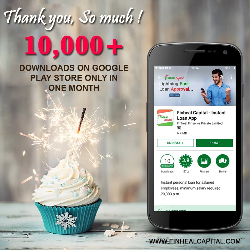 FinhealCapital's tweet photo. 10,000 times, Thank you so much for your love and support. In future, we will serve you with more efficient techniques. 🙏
Download our mobile app by clicking on this link - https://t.co/UwNYWqNVbx
#Delhi #Noida #Gurgaon #Faridabad #Ghaziabad #Mumbai #Ahmedabad #Personalloan https://t.co/9o1q1f3edE