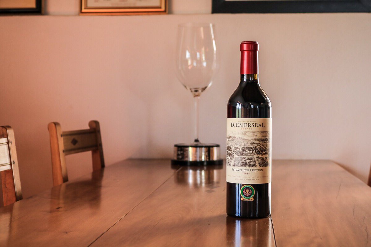 diemersdalwines's tweet photo. #GIVEAWAY! The #Diemersdal Private Collection 2016 was recently honoured with the Riedel Trophy for Best Bordeaux-style Red Blend at the Old Mutual Trophy Wine Show. We’e giving away one case of this special wine! To enter, RT and tag 2 friends! #drinkdiemersdal https://t.co/TG6o9i1PF5
