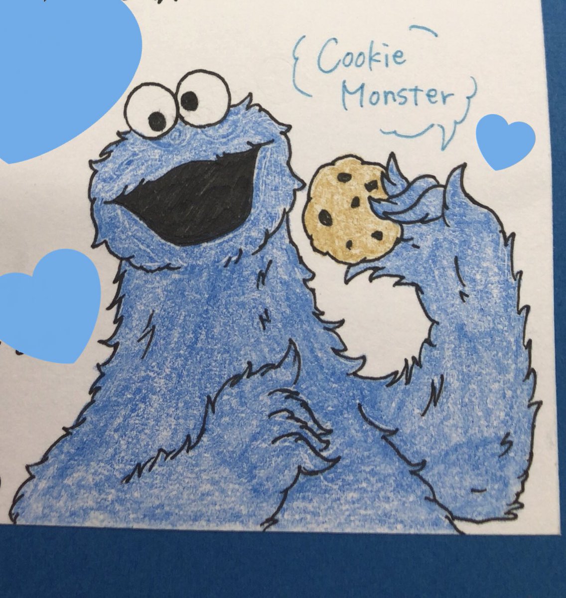 Aoi V Twitter 模写 イラスト ファンレター セサミストリート Sesamestreet クッキーモンスター Cookiemonster T Co Md2x4qc0nt Twitter