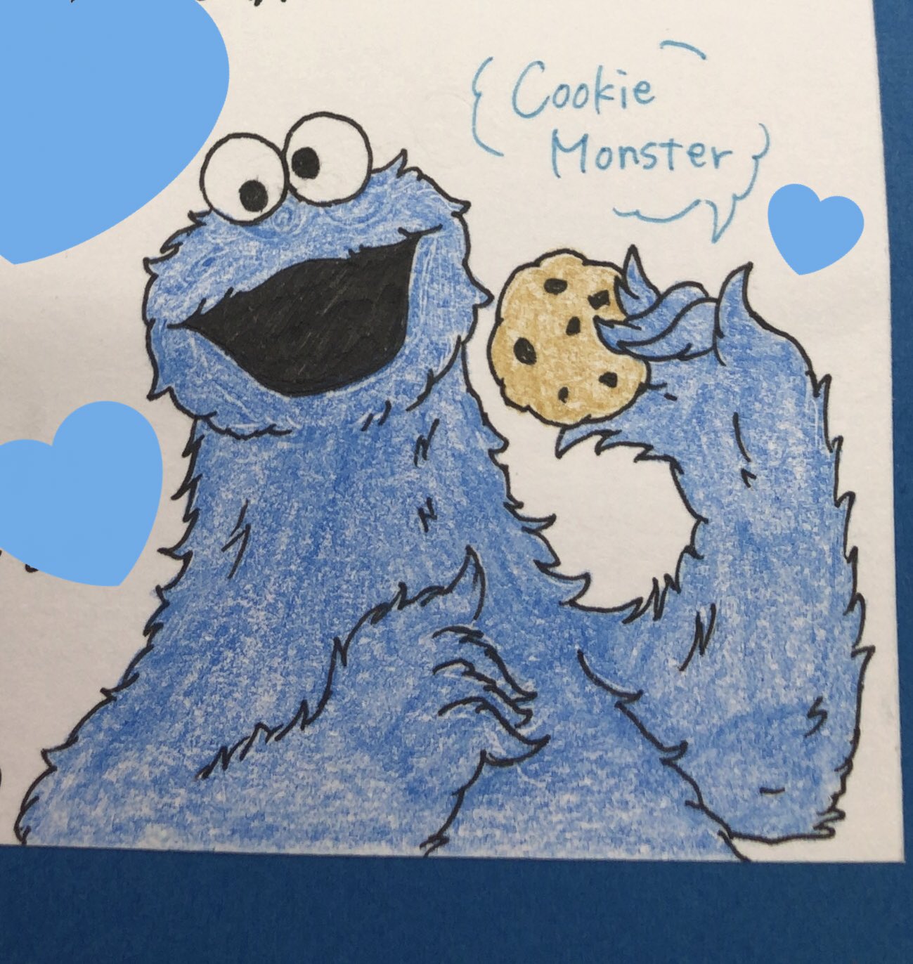Aoi V Twitter 模写 イラスト ファンレター セサミストリート Sesamestreet クッキーモンスター Cookiemonster Aoi V Twitter 模写 イラスト ファンレター セサミストリート Sesamestreet クッキーモンスター Cookiemonster