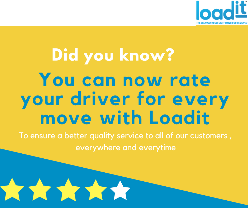 Just_loadit's tweet photo. We just love hearing from you!

Which is why we have added a new feature on our app #Loadit #Customer #QualityService #Feedback #DriverRating https://t.co/XbbZBLTA5I