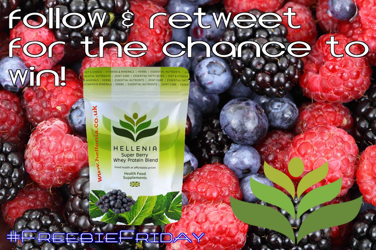HelleniaUK's tweet photo. #FreebieFriday #CompetitionTime 

#retweet &amp; #follow for the chance to #WIN our #Giveaway 

#health #fitness #supplements #protein #berries #antioxidants https://t.co/fIJp3rRizG