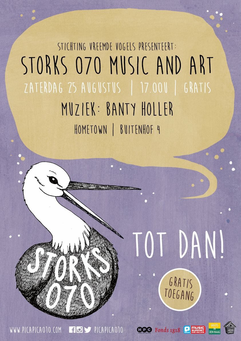 storks070's tweet image. Gratis toegang! Morgenavond presenteren we Banty Holler in #Hometowndenhaag