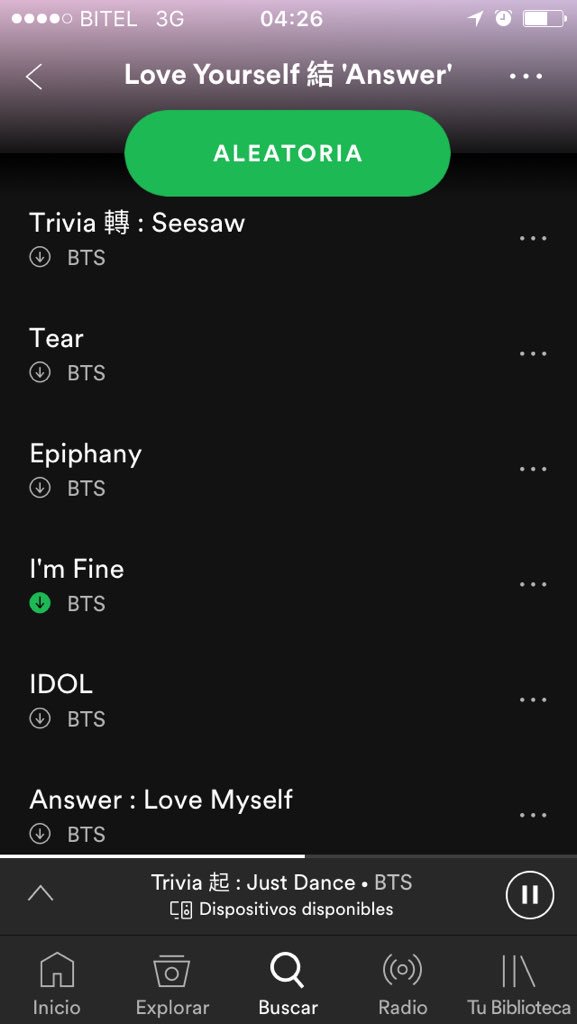 shei_sofia's tweet photo. A R T E ✨
Esto es arte 😭❤️
Que wenas canciones 😍

#ArmyPijamadaParty #AnswerInComing 
#AnswerIsHere 
#IDOL
#LOVE_YOURSELF_結_Answer [@BTS_twt] https://t.co/7Di7539UKX