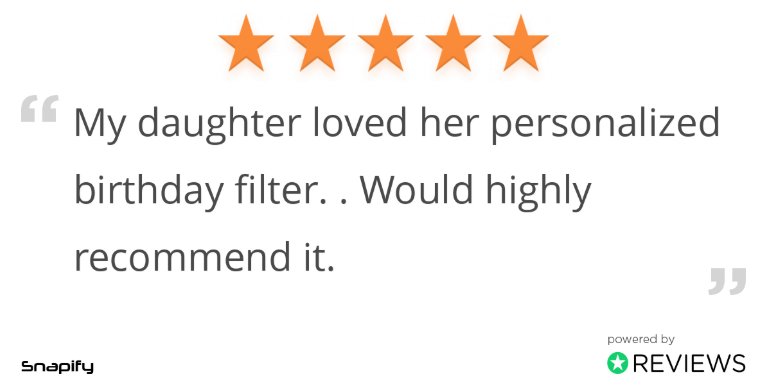 Another happy customer 😀

#Snapchat #Birthday #SnapchatFilters #Geofilters