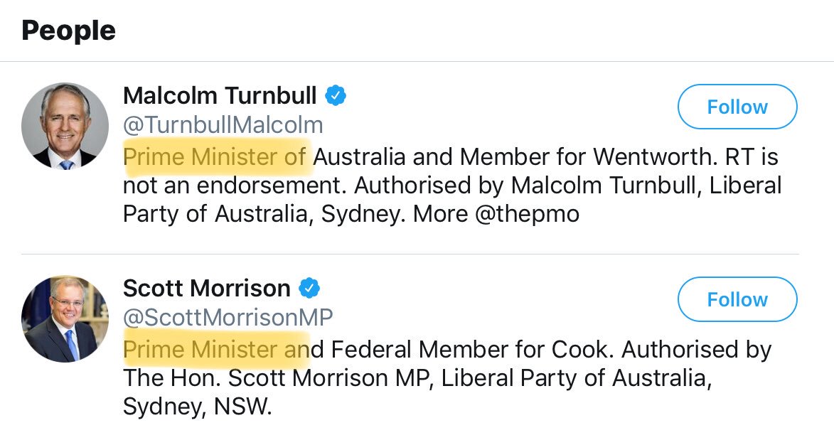 Corpusling's tweet image. In light of recent events Twitter thinks we should have two prime ministers #libsspill #libspill3