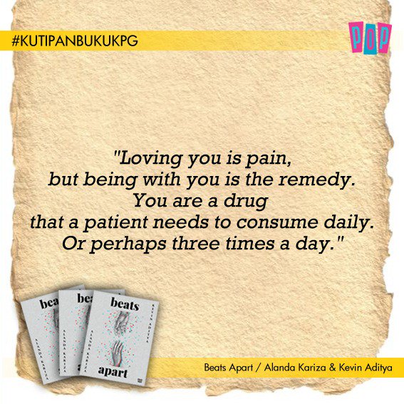 penerbitkpg's tweet photo. #KutipanBukuKPG
Have you ever been in love as hurt as this, Bookmanias?
https://t.co/64zseJ85yi
#KutipanBuku #BeatsApart #AlandaKariza #KevinAditya #PenerbitPop #PenerbitKPG https://t.co/OhwIQ7Q5Ez