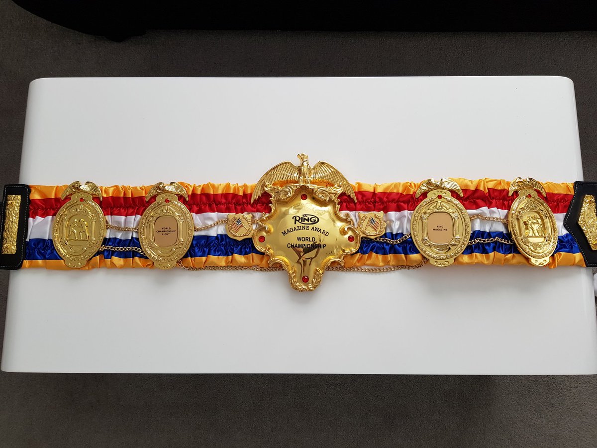 Felt like John Travolta opening the suitcase in Pulp Fiction this morning. Sorry it wasn't here in time for the press conference, boys. It shall be in Jeddah 🥊🥊🥊 <a href="/StGeorgeGroves/">George Groves</a> <a href="/CallumSmith23/">Callum Smith</a> <a href="/ringmagazine/">Ring Magazine</a> @WBSuperSeries #GrovesSmith #boxing