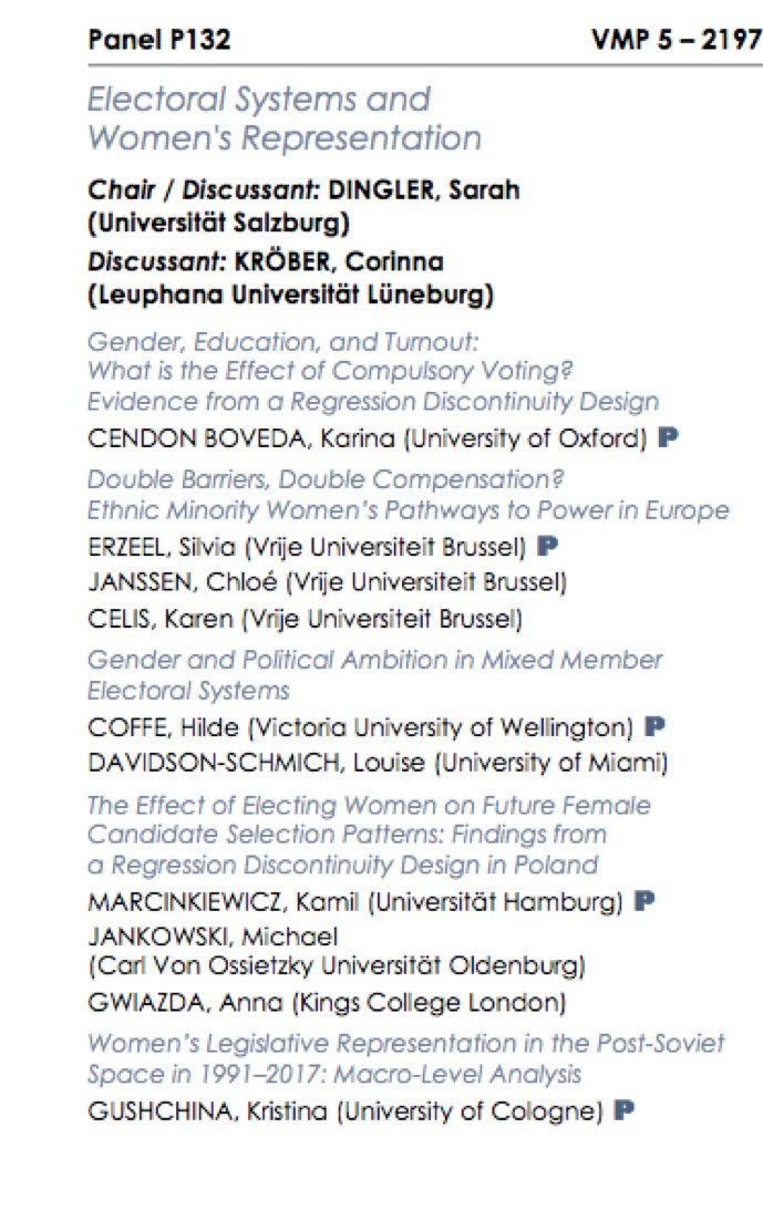 electsystblog's tweet photo. Looking forward to chairing and discussing electoral systems and women's representation at #ecprconf18. Come and join us now! #representation #women #ECPR2018 https://t.co/YrjkZqolXn