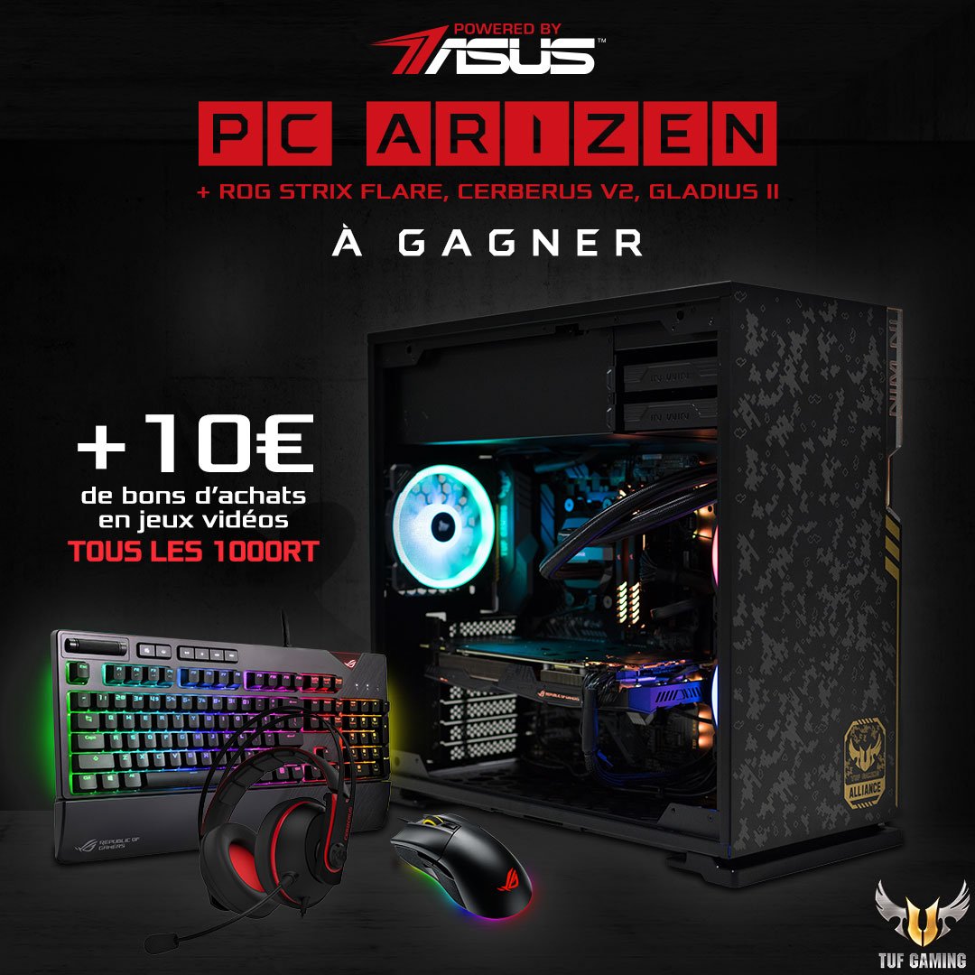 Rog France Concours Un Pc Complet Poweredbyasus Ldlc Arizen A Gagner Pour Participer Rendez Vous Sur La Page De L Operation T Co Pha0lrsch1 T Co Whntzbyfc9