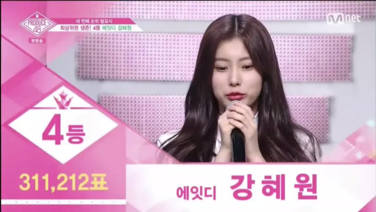  프로듀스48 3차순위 TOP 12 | 인스티즈